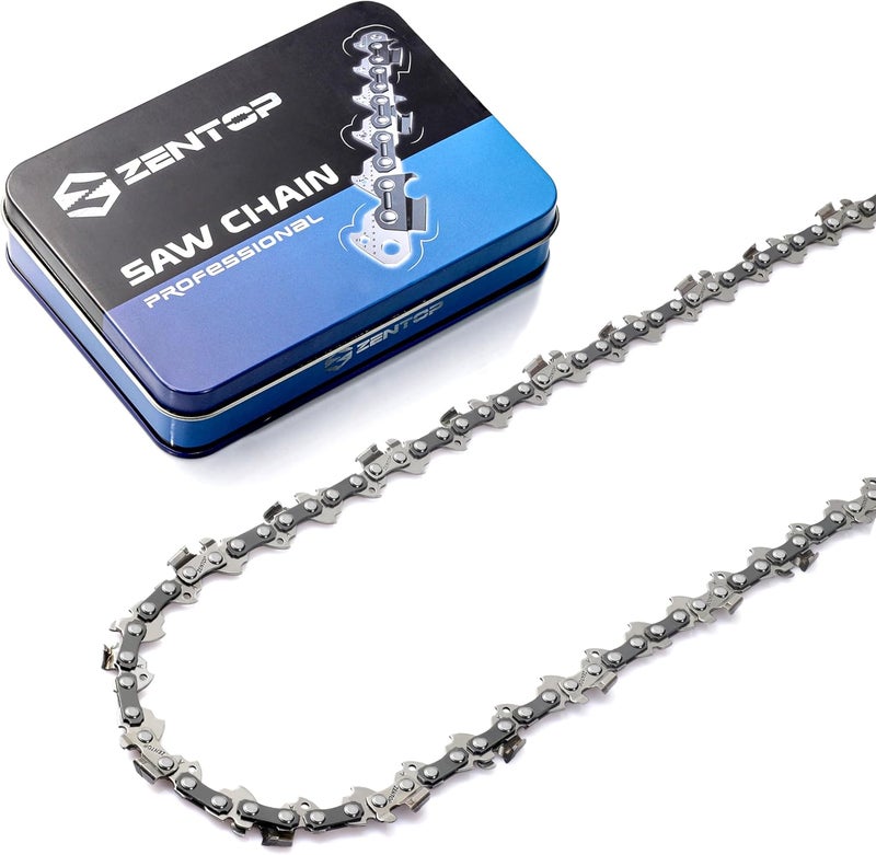 Zentop Carbide Chainsaw Chain 12 Inch, 043" Gauge, 3/8" LP Pitch, 45 Drive Links Fits Dewalt 20V MAX DCCS620B, DCCS620P1 Fits WORX WG380, Ryobi, Echo and More- DWO1DT612, R45 (1 Chains) - Image 1